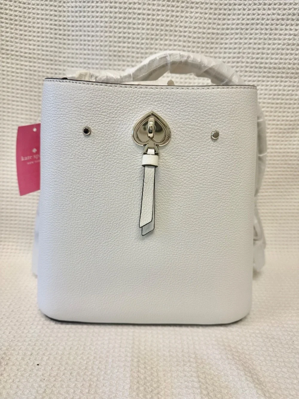 Kate Spade Small Marti Bucket Bag, White Dove, New With TagsBeautiful Kate Spade